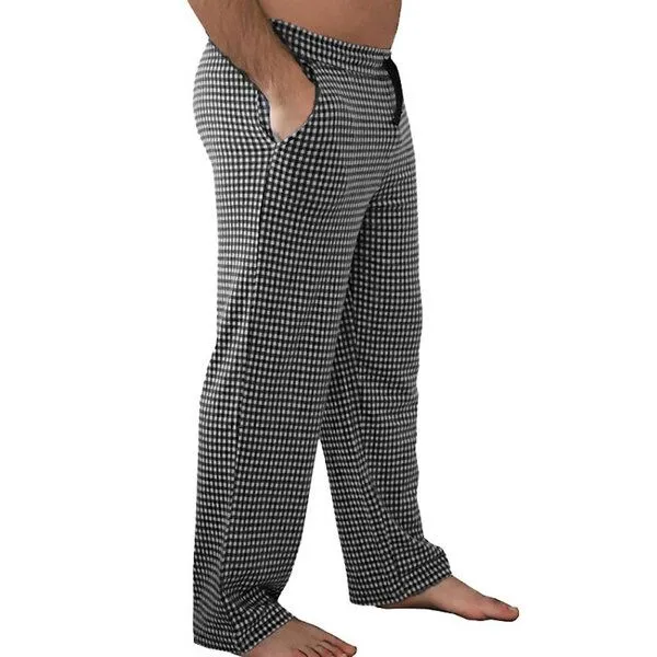 Leela Cotton Leela Cotton Herren Homewear Hose Schlafhose 2 Farben Bio-Baumwolle Pyjamahose, Schwarz, – Produktbild 1 von 1