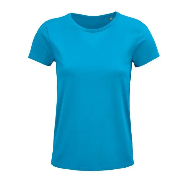 Sol's Sol's Damen T-Shirt Kurzarm Rundhals aus Bio - Baumwolle, Aqua, – Produktbild 1 von 3