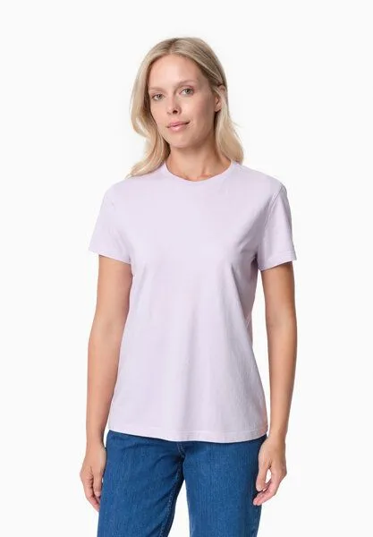 ORGANICATION ORGANICATION TENNUR | Basic T-Shirt aus Bio-Baumwolle, Soft lilac, – Produktbild 1 von 3