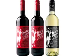 Heißer Hirsch Bio-Glühweinpaket, 2 x rot, 1 x weiß, je 0,75 l – Produktbild 1 von 1