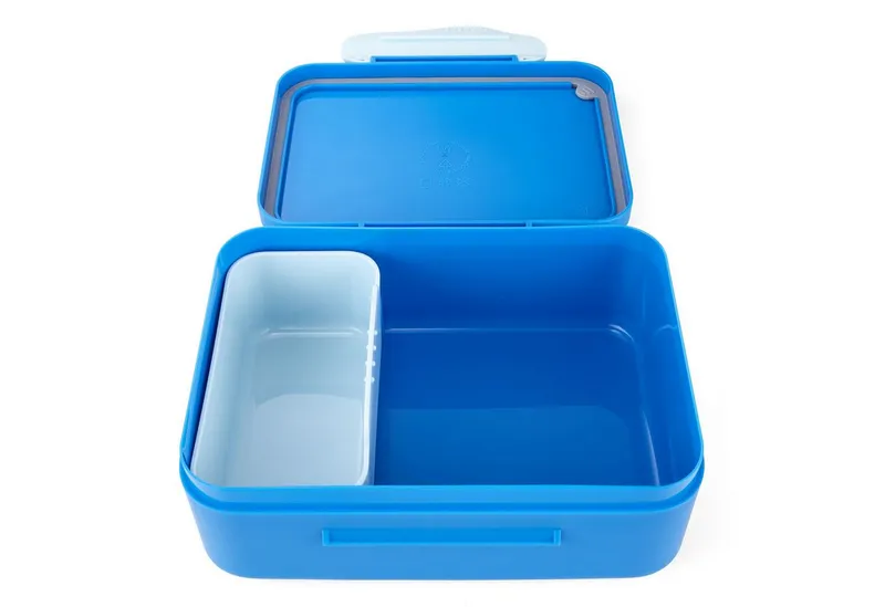 Ergobag Ergobag Trinkflasche Kunststoff Brotdose Blaulicht, Brotbox, Lunchbox, Pausenbox, Snackbox, Blau, – Produktbild 2 von 4