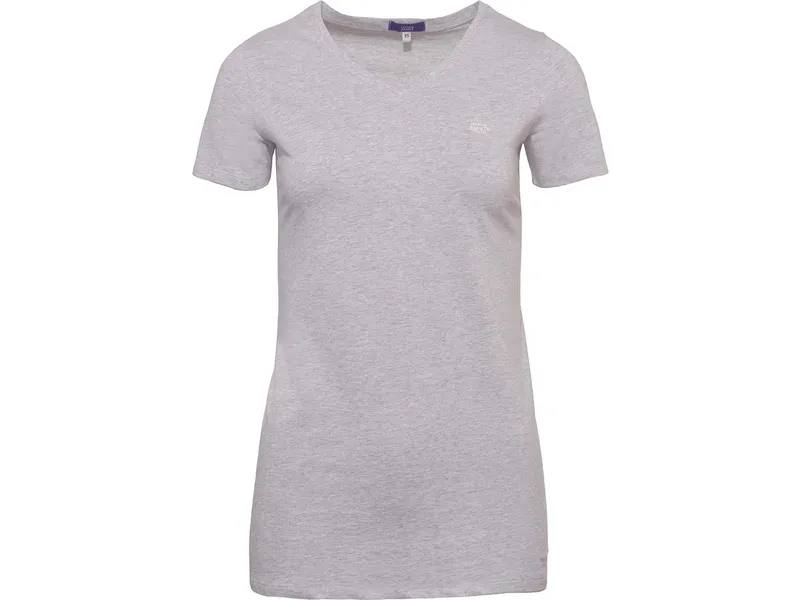 Living Crafts Living Crafts Bio-Damen-Schlafshirt "MARA" mit V-Ausschnitt, grey melange, Gr. S – Produktbild 1 von 1