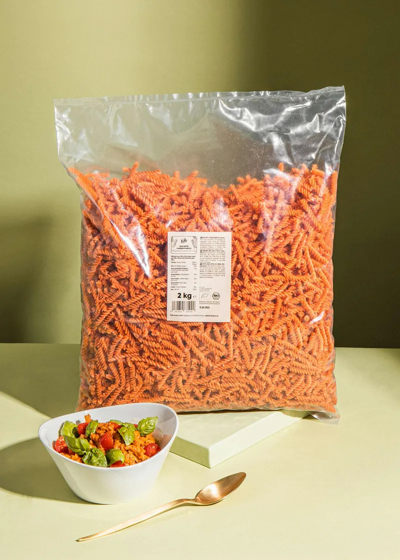 KoRo Bio Fusilli aus roten Linsen 2 kg – Produktbild 2 von 5