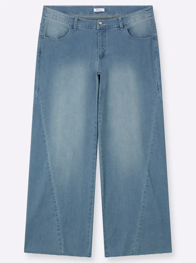 sheego Jeans blue-bleached, Blue-bleached, – Produktbild 1 von 2