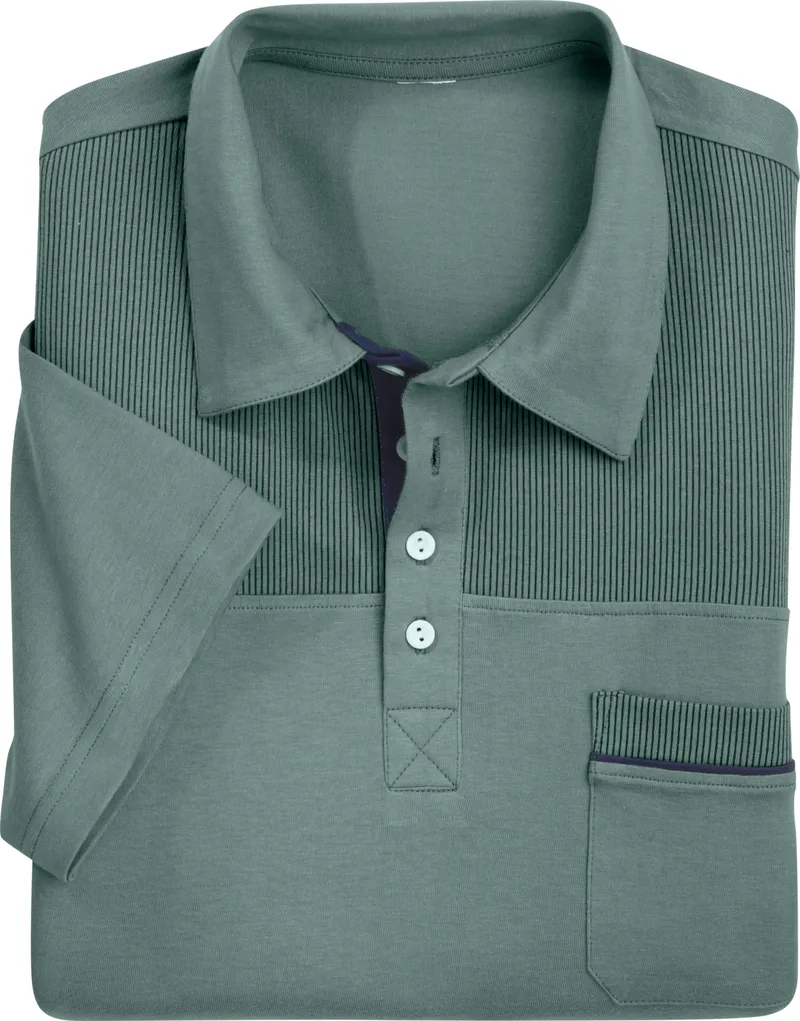 Witt Poloshirt, Jadegrün-marine, – Produktbild 3 von 3