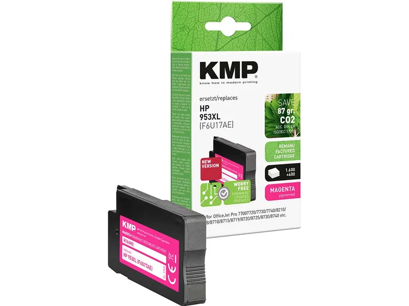 KMP KMP Tintenpatrone ersetzt hp F6U17AE, Nr. 953XL magenta – Produktbild 1 von 2