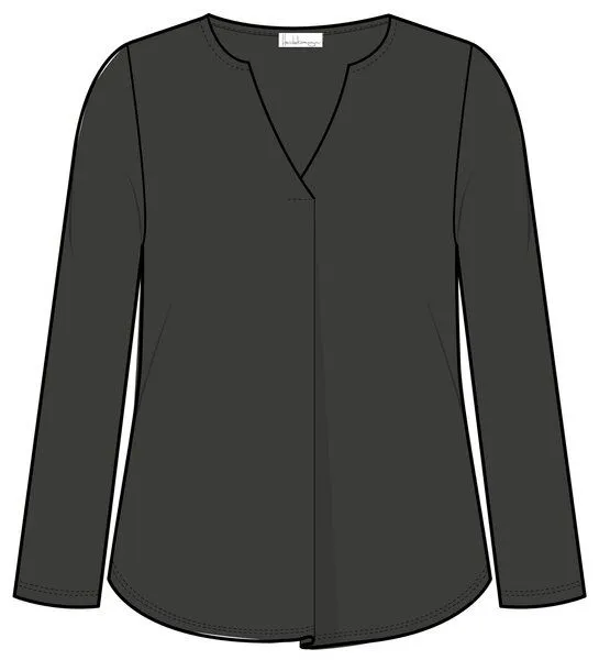 Heidekönigin Heidekönigin Jersey Blusenshirt, Schwarz, – Produktbild 1 von 3