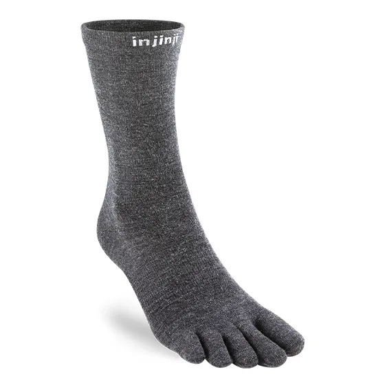 Injinji Socken Injinji Liner Crew Wool, Gris, – Produktbild 2 von 2