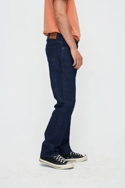 Kuyichi Kuyichi Jeans Straight Fit - Scott, Blau (dark rinse), – Produktbild 6 von 7