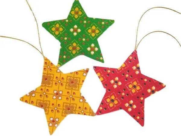 Schönes aus Indochina Schönes aus Indochina Weihnachten Anhänger Textil 6er-Set – Produktbild 2 von 4