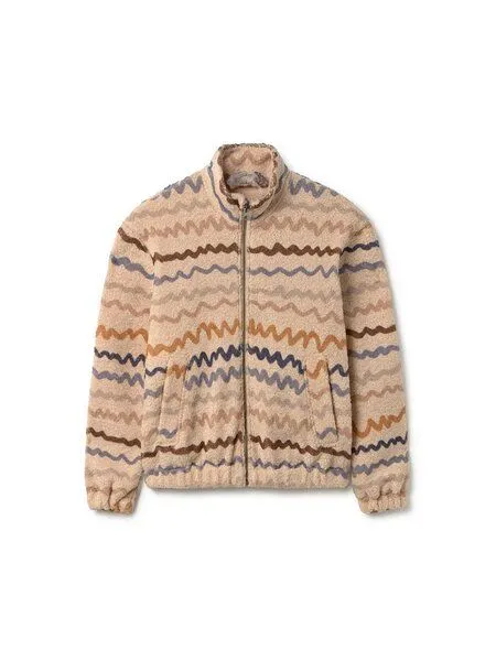 TWOTHIRDS TWOTHIRDS Jacke aus recyceltem Sherpa-Fleece Keem, Printed, – Produktbild 1 von 3