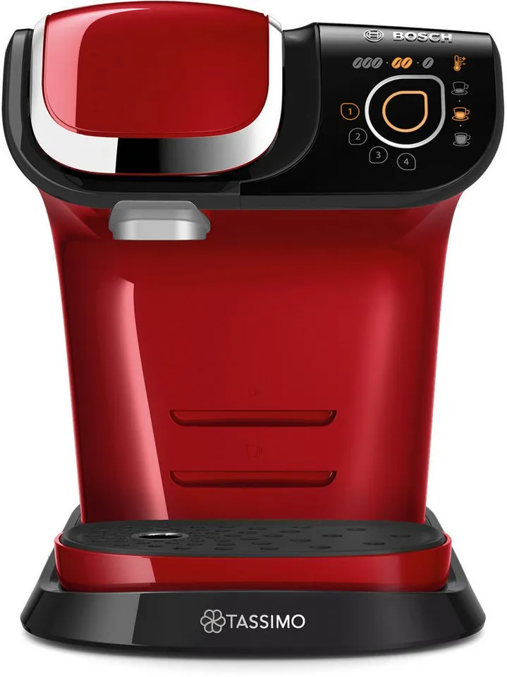 Tassimo Tassimo Kapselmaschine My Way 2 TAS6503, Personalisierung, über 70 Getränke, mit Wasserfilter BRITA MAXTRA, Personalisierung, über 70 Getränke, Rot|schwarz, – Produktbild 3 von 5