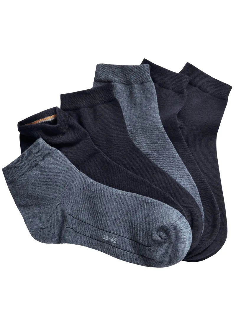 CAMANO Kurzschaft-Socken, 1x marine + 2x mittelblau + 4x hellblau, – Produktbild 1 von 1