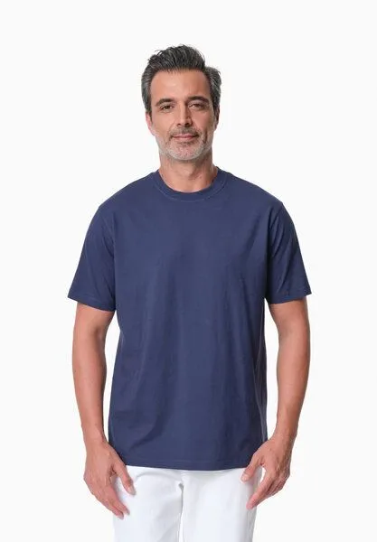 ORGANICATION ORGANICATION TAYLANN | Basic T-Shirt aus Bio-Baumwolle, Navy, – Produktbild 1 von 4