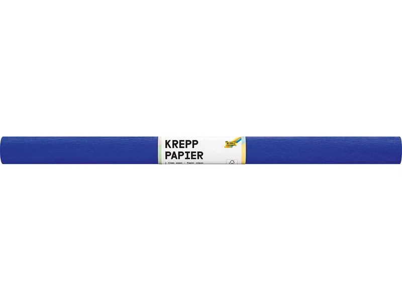 folia folia Krepppapier-Rollen, 50 cm x 2 m, 10 Rollen, brillantblau – Produktbild 1 von 1