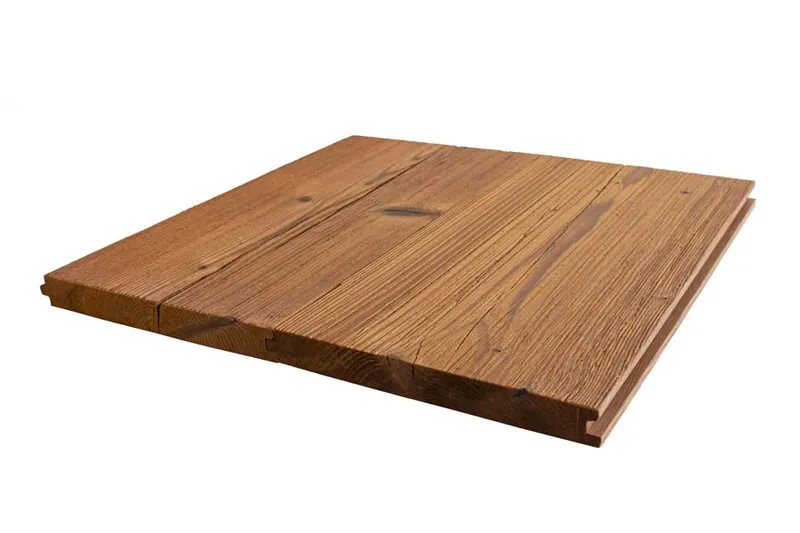 woodstore24 woodstore24 Wandverkleidung Thermotanne, Oberfläche einseitig gezopft, einseitig gebürstet, 30 mm (Stärke) x 262 mm (Breite), Länge: 2,35 m – Produktbild 1 von 1