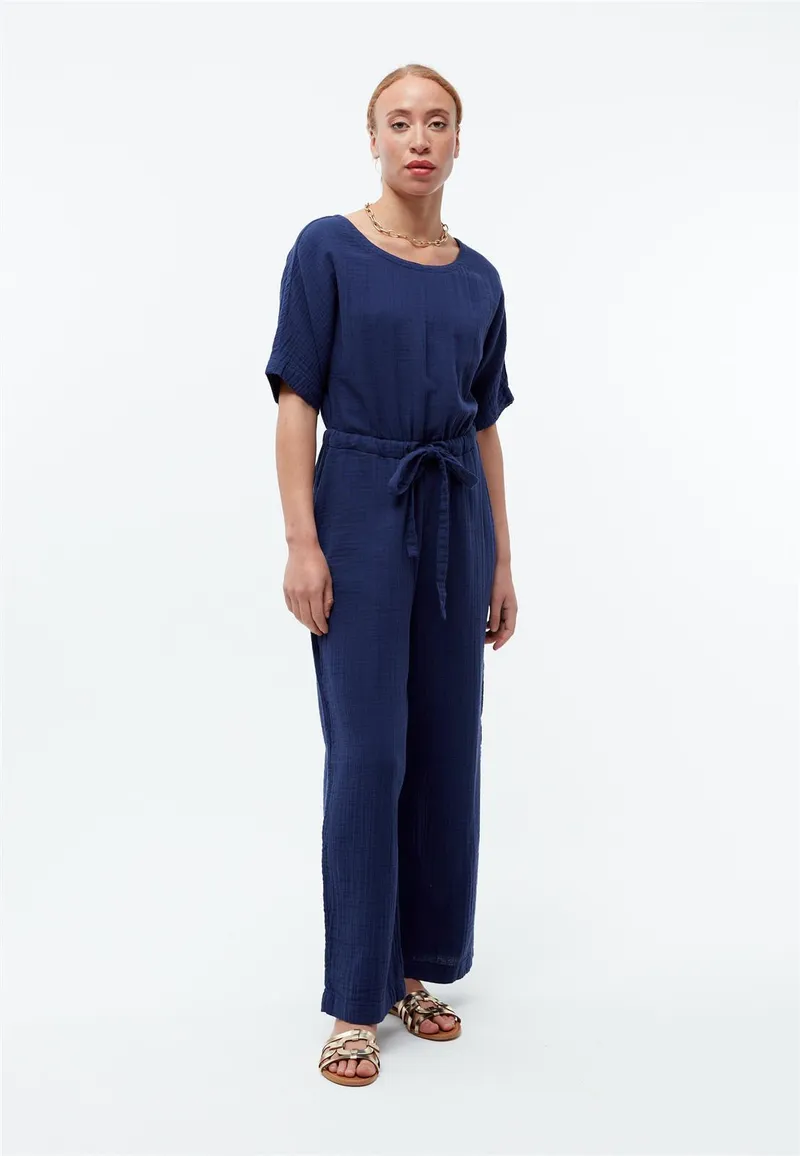 Givn Berlin Musselin-Jumpsuit Modell: Kayla GOTS, Nightshade blue, – Produktbild 1 von 1