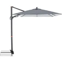 Doppler doppler Pendelschirm "myZone AX" 210 x 210 cm, Blockstreifen anthrazit – Produktbild 1 von 1