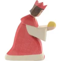 Ostheimer Ostheimer König (rot) 13 cm Laubholz, handgeschnitzt und lasiert – Produktbild 1 von 1