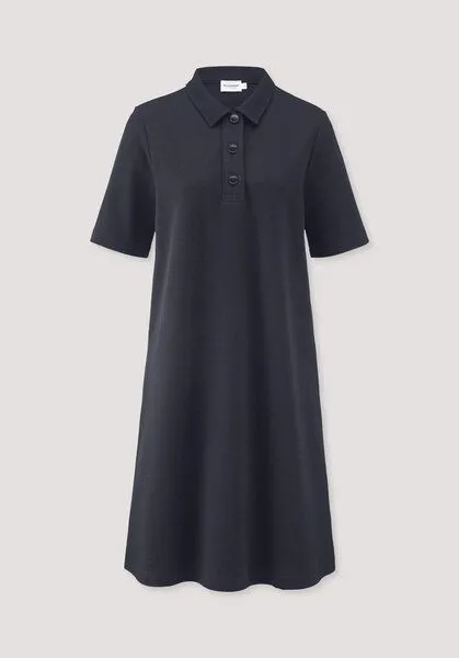 hessnatur hessnatur Jersey Kleid Knielang Relaxed aus Bio-Baumwolle, Marine, – Produktbild 4 von 4