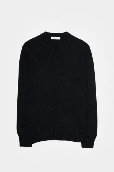 Rifò - Circular Fashion Made in Italy Rifò - Circular Fashion Made in Italy Pullover aus recyctelter Kaschmirwolle Modell: Edda, Schwarz, – Produktbild 5 von 6