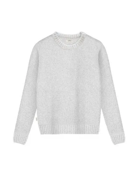FUXBAU FUXBAU Frauen Merino Strickpullover, Grau, – Produktbild 3 von 4
