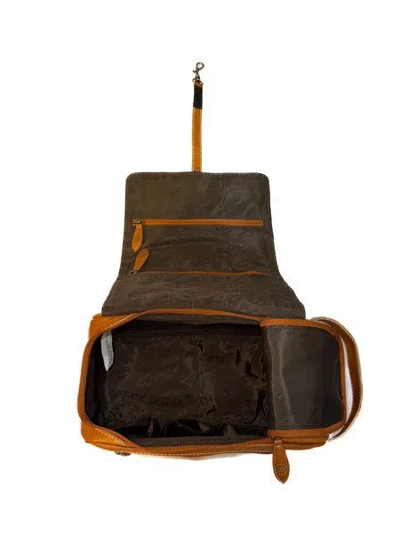 Alpenleder Alpenleder Kulturtasche ROLL-UP, Golden amber, – Produktbild 3 von 3