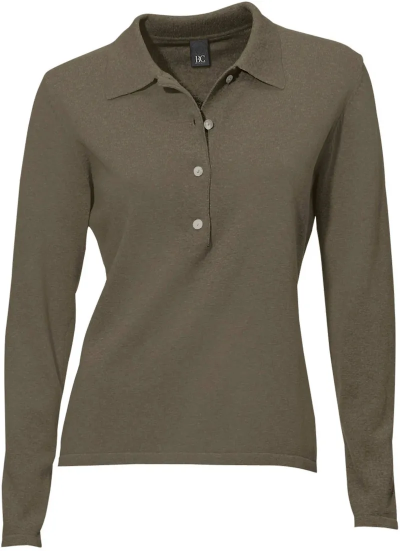 heine Polopullover oliv, Oliv, – Produktbild 2 von 2