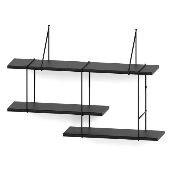Hausen Hausen Wandregal SHRINK shelf black, Black, – Produktbild 1 von 3