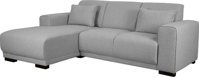 OTTO home Ecksofa BORNHOLM L-Form, B: 234 cm - OTTO. Verlässliche Qualität., Recamiere links oder rechts bestellbar, Wellenfederung, inkl. 2 Kissen, Grau, – Produktbild 4 von 8