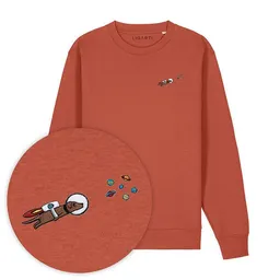 LIGARTI Bestickter Pullover – Astrowau der Space-Hund – LIGARTI Tiermanufaktur – Produktbild 1 von 1