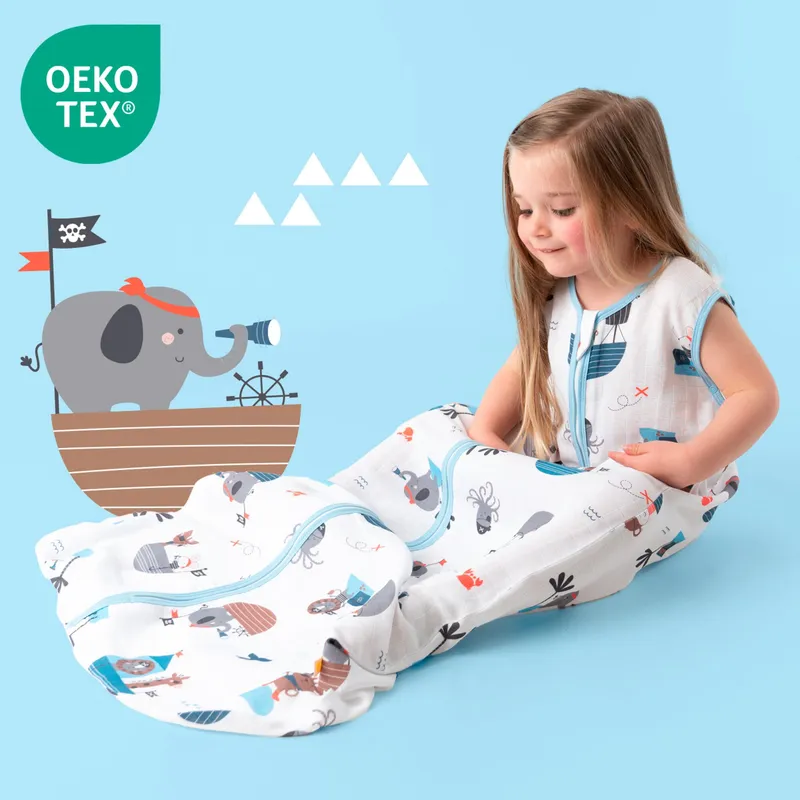 schlummersack schlummersack Schlafsack ohne Füßen 0.5 Tog, Blau, – Produktbild 7 von 8