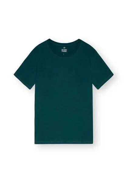 THOKKTHOKK ThokkThokk TT02 T-Shirt Herren (GOTS, vegan, Bio-Baumwolle), Deep teal (petrol), – Produktbild 2 von 4