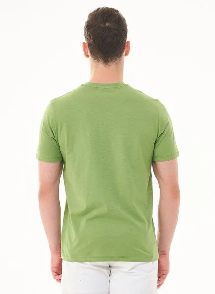 ORGANICATION ORGANICATION T-Shirt aus Bio-Baumwolle mit Print, Grün(grass green), – Produktbild 4 von 4