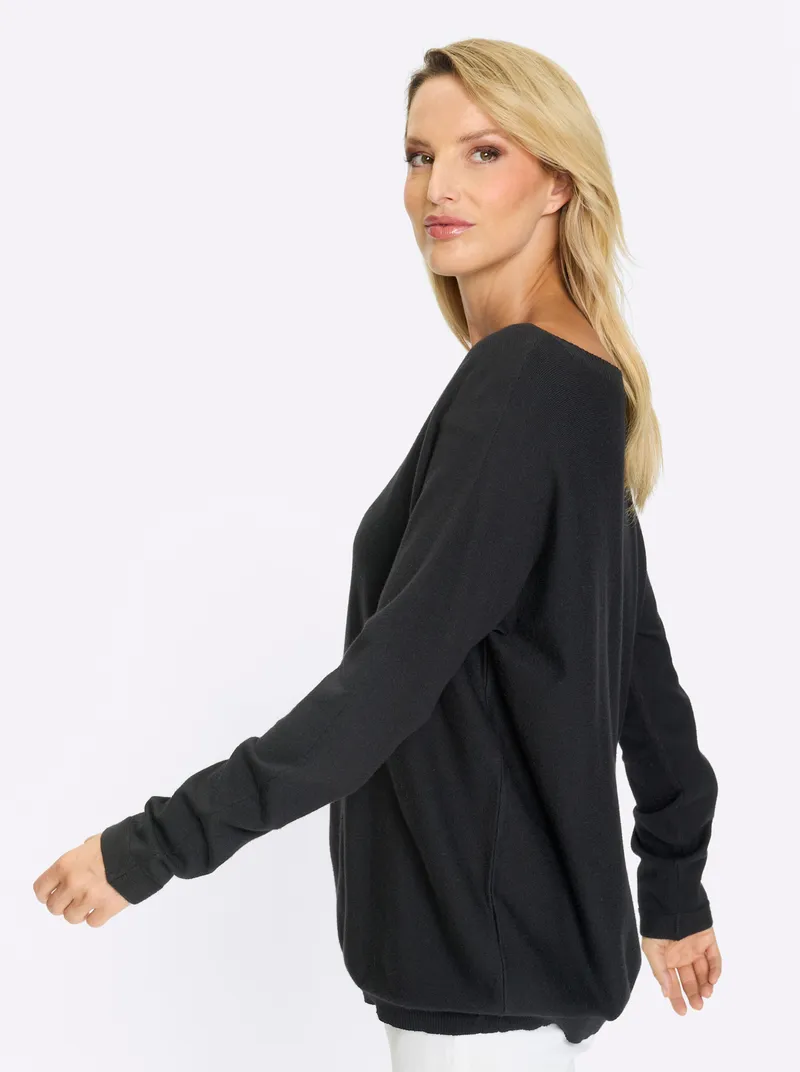 heine Strickpullover schwarz, Schwarz, – Produktbild 1 von 2