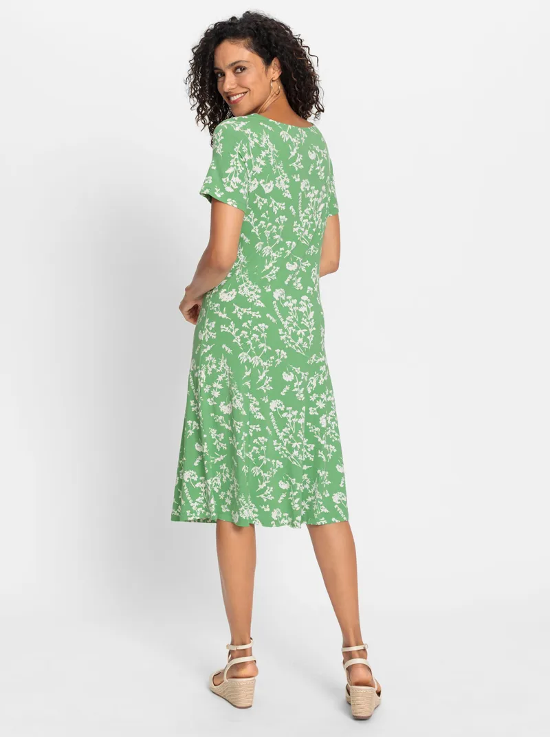 Witt Jerseykleid, Apfel-ecru-bedruckt, – Produktbild 2 von 2