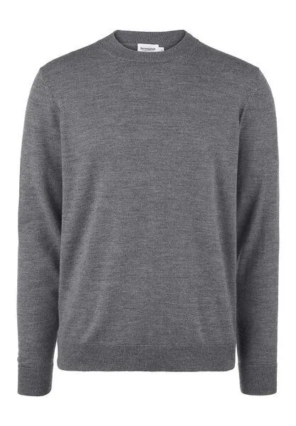 hessnatur hessnatur Pullover Regular aus reiner Bio-Merinowolle, Grau, – Produktbild 3 von 4