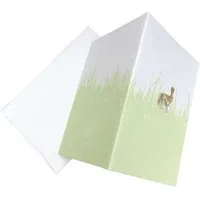 Salon Elfi Salon Elfi Osterklappkarte mit Hasen-Druck und Briefumschlag – Produktbild 1 von 1