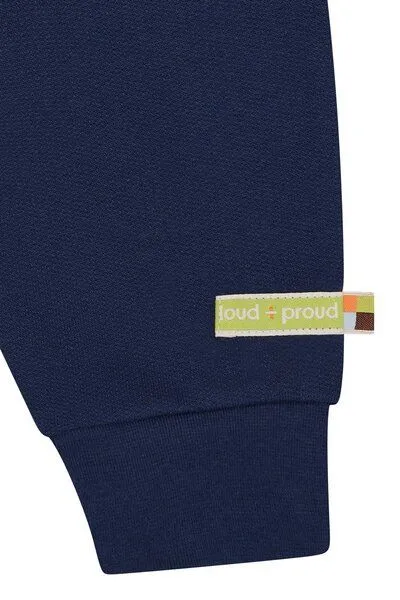 loud + proud loud + proud Babys & Kinder Sweathose, GOTS-zertifiziert, Ultramarine(blau), – Produktbild 3 von 3
