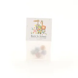 Die Stadtgärtner Die Stadtgärtner Blumenmurmeln zum Schulstart "Tiere" | 5 bunte Blumenmurmeln im Pergamintütchen (ca. 10 x 5 cm) | mit niedlichem, kindgerechten Motiv | Kreative Geschenkidee für Kinder, Schule & Schulalltag – Produktbild 1 von 1