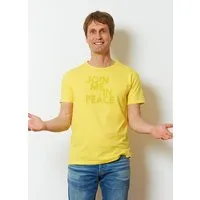 SPARKLES OF LIGHT SPARKLES OF LIGHT Yoga Shirt | JOIN ME IN PEACE, Gelb, – Produktbild 1 von 1