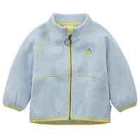 hessnatur hessnatur Softfleece Jacke Regular aus reiner Bio-Baumwolle, Helles jeansblau, – Produktbild 1 von 1