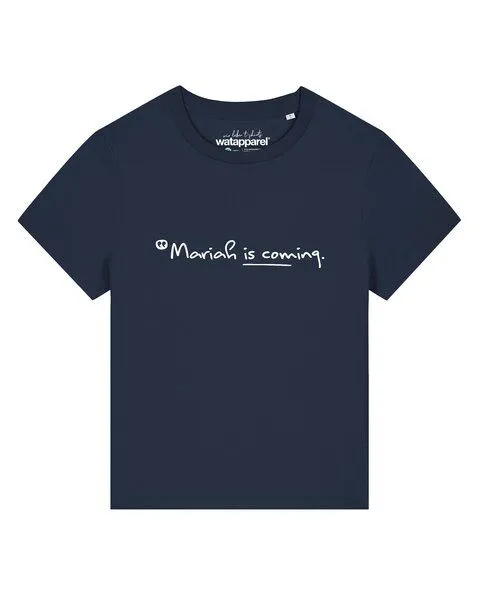 watapparel watapparel T-Shirt Frauen Mariah is coming, French navy, – Produktbild 1 von 2