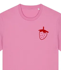 päfjes päfjes Erdbeere/ Strawberry T-Shirt | Fair Wear Männer Unisex Bio T-Shirt Baumwolle Siebdruck – Produktbild 1 von 1