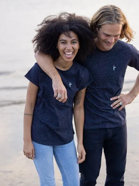 FUXBAU FUXBAU Frauen fux T-Shirt - neps, Navy neps, – Produktbild 4 von 4