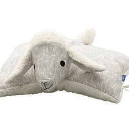 Flosinn Flosinn Kuscheltierkissen Lamm mit Teddyplüsch aus Baumwolle Personalisierbar – Produktbild 1 von 1