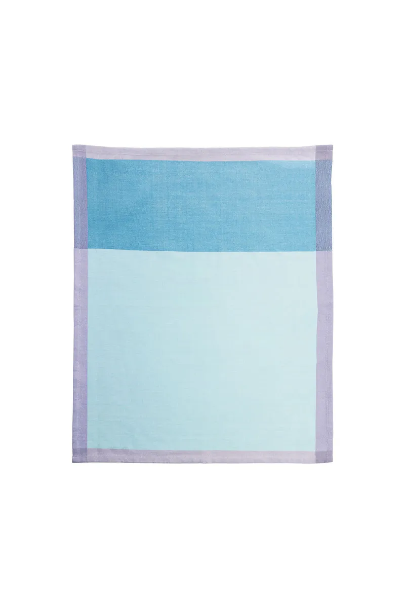 Tranquillo Geschirrtuch BICOLOR blue (Bio-Baumwolle) - blau – Produktbild 1 von 2