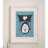 päfjes päfjes Ingo Igel mit Herz - Poster A4 – Produktbild 1 von 1