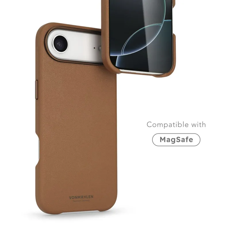 VONMÄHLEN Vonmählen Vegan Leder Case für iPhone Air Braun iPhone Air Lederimitat – Produktbild 1 von 2
