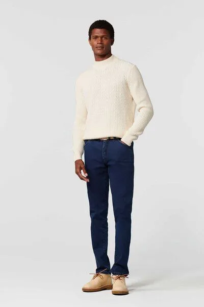 Meyer MEYER Performance Denim Super-Stretch, Blau (blue stone), – Produktbild 2 von 4